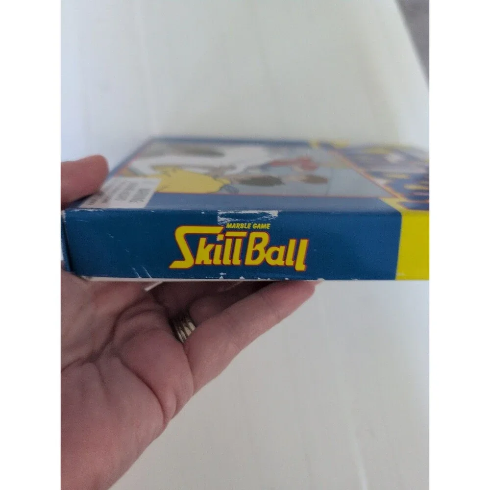 Vintage Skill Ball Marble Game Schylling 12 Marbles